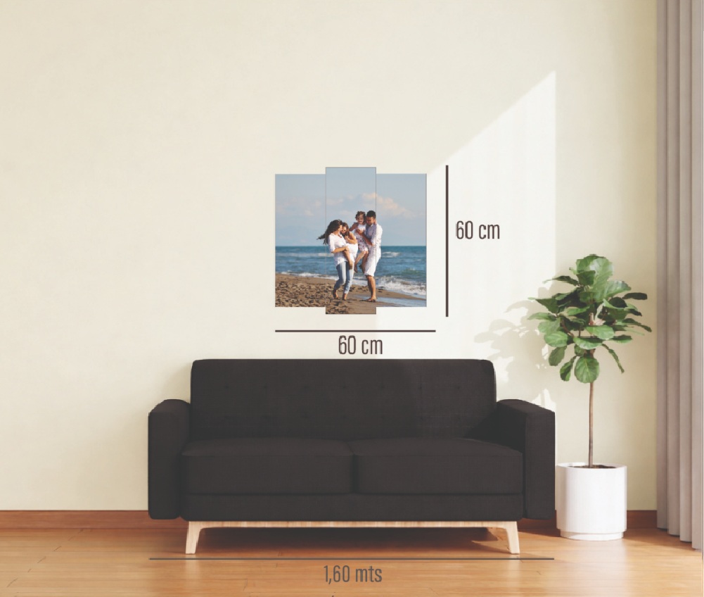 Cuadro 3 piezas 60x60